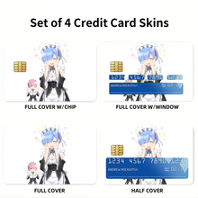 Load image into Gallery viewer, Anime Re:ZERO -Starting Life in Another World- Credit Card Skins (4-in-1 Pack)
