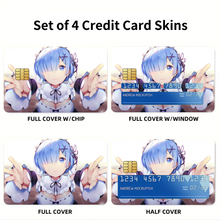 Load image into Gallery viewer, Anime Re:ZERO -Starting Life in Another World- Credit Card Skins (4-in-1 Pack)