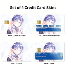 Load image into Gallery viewer, Anime Re:ZERO -Starting Life in Another World- Credit Card Skins (4-in-1 Pack)