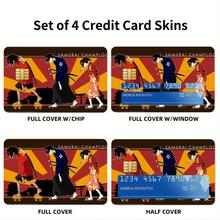 Load image into Gallery viewer, Anime Samurai Champloo Credit Card Skins (4-in-1 Pack)