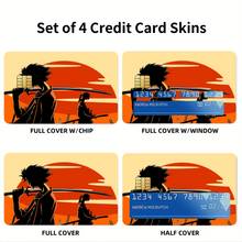 Load image into Gallery viewer, Anime Samurai Champloo Credit Card Skins (4-in-1 Pack)