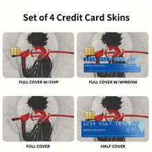 Load image into Gallery viewer, Anime Samurai Champloo Credit Card Skins (4-in-1 Pack)