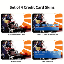 Load image into Gallery viewer, Anime Samurai Champloo Credit Card Skins (4-in-1 Pack)