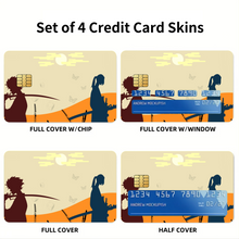 Load image into Gallery viewer, Anime Samurai Champloo Credit Card Skins (4-in-1 Pack)