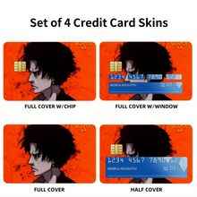 Load image into Gallery viewer, Anime Samurai Champloor Credit Card Skins (4-in-1 Pack)