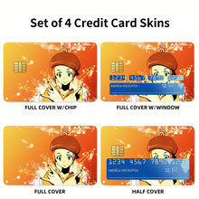 Load image into Gallery viewer, Anime Samurai Champloor Credit Card Skins (4-in-1 Pack)