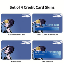 Load image into Gallery viewer, Anime Samurai Champloor Credit Card Skins (4-in-1 Pack)