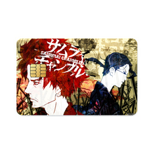 Load image into Gallery viewer, Anime Samurai Champloor Credit Card Skins (4-in-1 Pack)