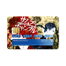 Load image into Gallery viewer, Anime Samurai Champloor Credit Card Skins (4-in-1 Pack)