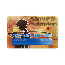 Load image into Gallery viewer, Anime Samurai Champloor Credit Card Skins (4-in-1 Pack)