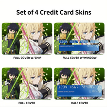 Load image into Gallery viewer, Anime Seraph of the End Credit Card Skins (4-in-1 Pack)
