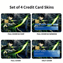 Load image into Gallery viewer, Anime Seraph of the Endr Credit Card Skins (4-in-1 Pack)