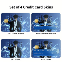 Load image into Gallery viewer, Anime Solo Leveling Credit Card Skins (4-in-1 Pack)