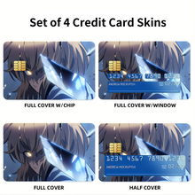 Load image into Gallery viewer, Anime Solo Leveling Credit Card Skins (4-in-1 Pack)