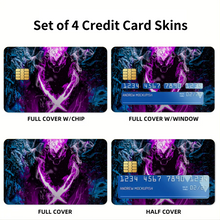 Load image into Gallery viewer, Anime Solo Leveling Credit Card Skins (4-in-1 Pack)