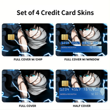 Load image into Gallery viewer, Anime Solo Leveling Credit Card Skins (4-in-1 Pack)
