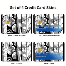 Load image into Gallery viewer, Anime Soul Eaterr Credit Card Skins (4-in-1 Pack)