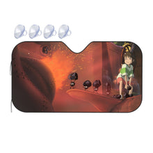 Load image into Gallery viewer, Anime Spirited Away Car Sunshade
