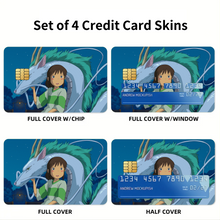 Load image into Gallery viewer, Anime Spirited Away Credit Card Skins (4-in-1 Pack)