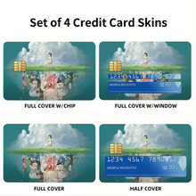 Load image into Gallery viewer, Anime Spirited Away Credit Card Skins (4-in-1 Pack)