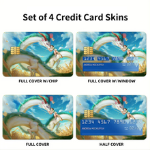 Load image into Gallery viewer, Anime Spirited Away Credit Card Skins (4-in-1 Pack)