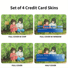 Load image into Gallery viewer, Anime Spirited Away Credit Card Skins (4-in-1 Pack)