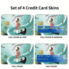 Load image into Gallery viewer, Anime Spirited Away Credit Card Skins (4-in-1 Pack)