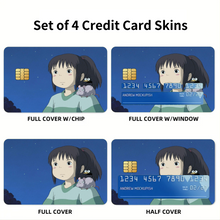 Load image into Gallery viewer, Anime Spirited Away Credit Card Skins (4-in-1 Pack)