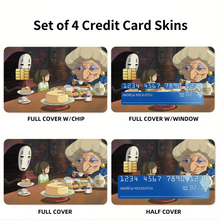 Load image into Gallery viewer, Anime Spirited Away Credit Card Skins (4-in-1 Pack)