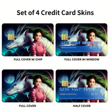 Load image into Gallery viewer, Anime Spirited Away Credit Card Skins (4-in-1 Pack)
