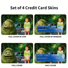 Load image into Gallery viewer, Anime Spirited Away Credit Card Skins (4-in-1 Pack)