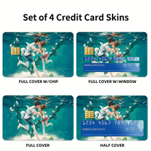Load image into Gallery viewer, Anime Spirited Away Credit Card Skins (4-in-1 Pack)