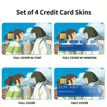 Load image into Gallery viewer, Anime Spirited Away Credit Card Skins (4-in-1 Pack)