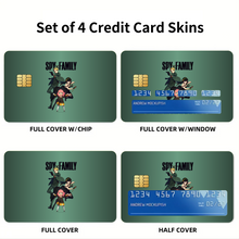 Load image into Gallery viewer, Anime Spy x Family Credit Card Skins (4-in-1 Pack)
