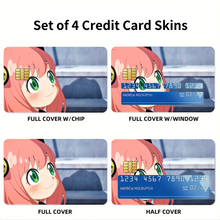 Load image into Gallery viewer, Anime Spy x Family Credit Card Skins (4-in-1 Pack)