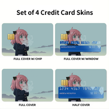 Load image into Gallery viewer, Anime Spy x Family Credit Card Skins (4-in-1 Pack)