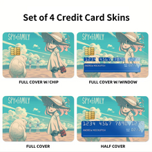 Load image into Gallery viewer, Anime Spy x Family Credit Card Skins (4-in-1 Pack)