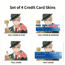 Load image into Gallery viewer, Anime Spy x Family Credit Card Skins (4-in-1 Pack)