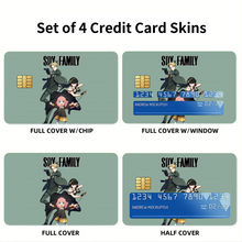 Load image into Gallery viewer, Anime Spy x Family Credit Card Skins (4-in-1 Pack)