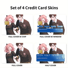 Load image into Gallery viewer, Anime Spy x Family Credit Card Skins (4-in-1 Pack)
