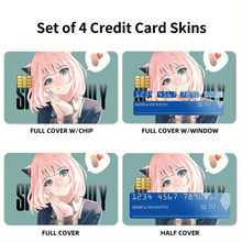 Load image into Gallery viewer, Anime Spy x Family Credit Card Skins (4-in-1 Pack)
