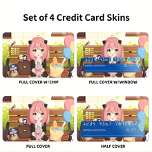 Load image into Gallery viewer, Anime Spy x Family Credit Card Skins (4-in-1 Pack)
