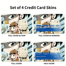 Load image into Gallery viewer, Anime Spy x Family Credit Card Skins (4-in-1 Pack)