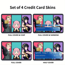 Load image into Gallery viewer, Anime Spy x Family Credit Card Skins (4-in-1 Pack)