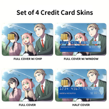 Load image into Gallery viewer, Anime Spy x Family Credit Card Skins (4-in-1 Pack)