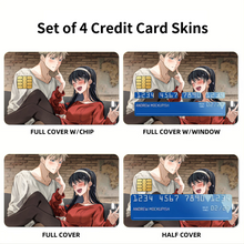 Load image into Gallery viewer, Anime Spy x Family Credit Card Skins (4-in-1 Pack)