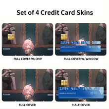 Load image into Gallery viewer, Anime Spy x Family Credit Card Skins (4-in-1 Pack)