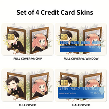 Load image into Gallery viewer, Anime Spy x Family Credit Card Skins (4-in-1 Pack)