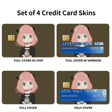 Load image into Gallery viewer, Anime Spy x Family Credit Card Skins (4-in-1 Pack)