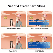 Load image into Gallery viewer, Anime Spy x Family Credit Card Skins (4-in-1 Pack)